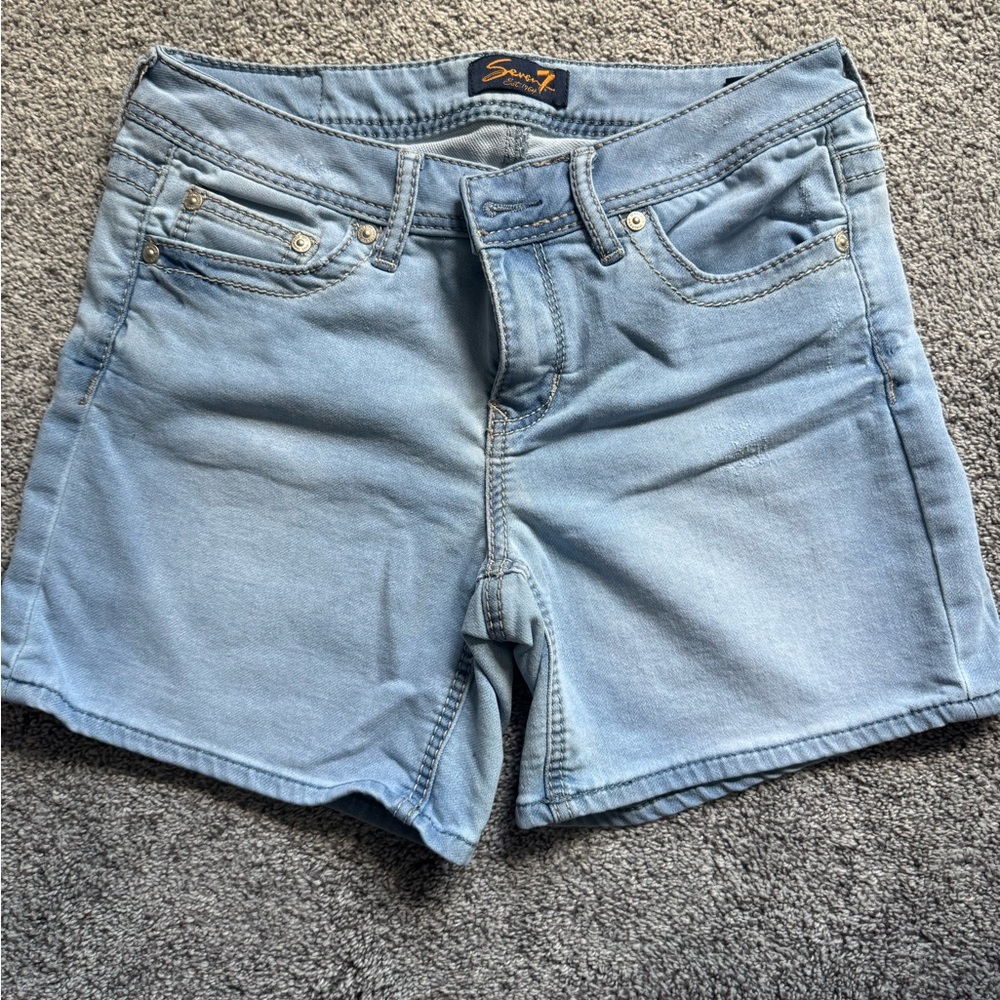 Seven7 Light Blue Jean Shorts Size 6